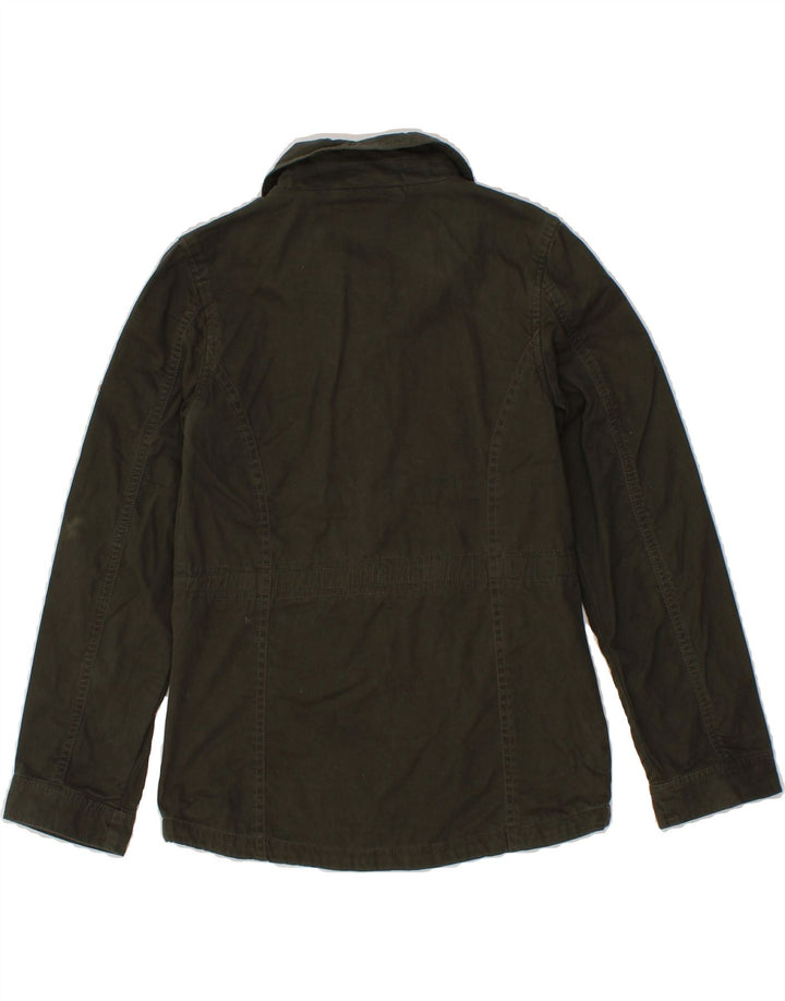 JOULES Girls Bomber Jacket 9-10 Years Khaki Cotton Vintage Joules and Second-Hand Joules from Messina Hembry 
