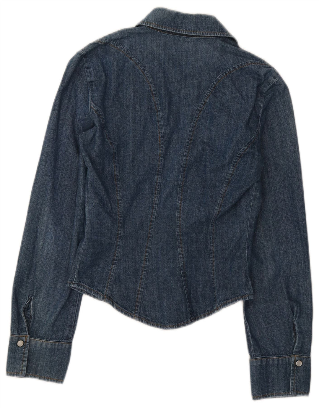 Max & Co. Womens Denim Shirt UK 8 Small Blue Cotton