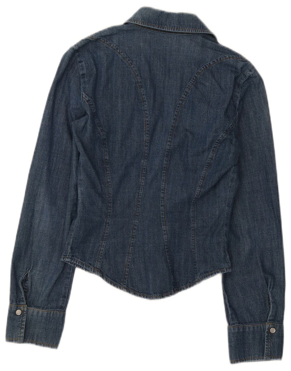 Max & Co. Camisa vaquera para mujer UK 8 Small Blue Cotton