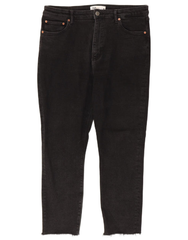 Jeans skinny corti da donna Zara EU 44 XL W34 L26 Neri