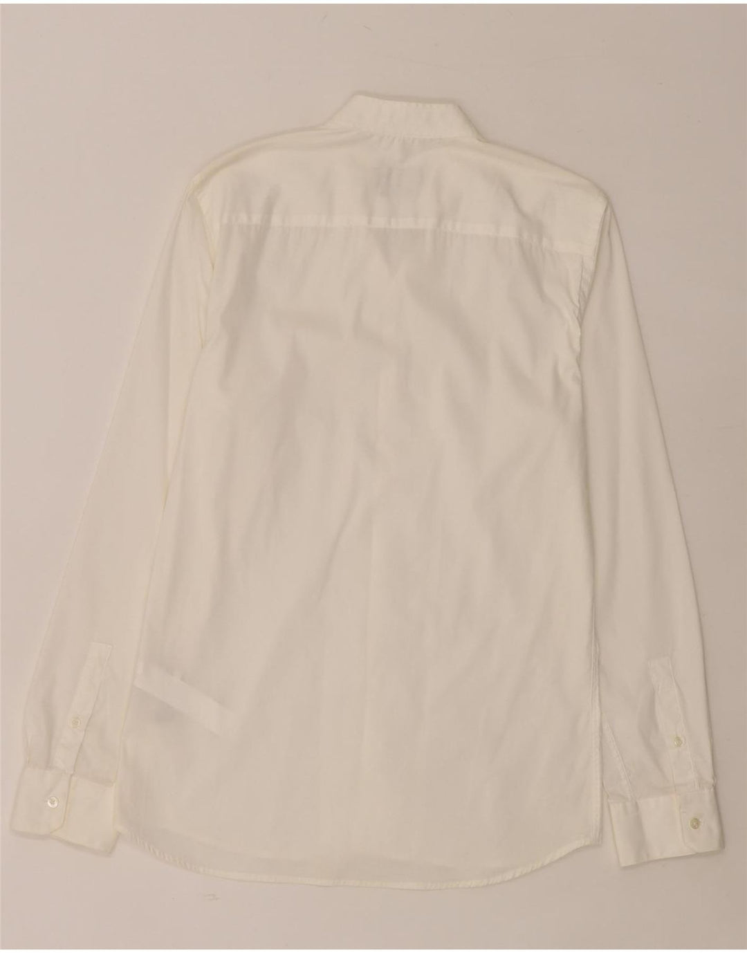 ZARA Herren Super Slim Fit Hemd mittelweiße Baumwolle