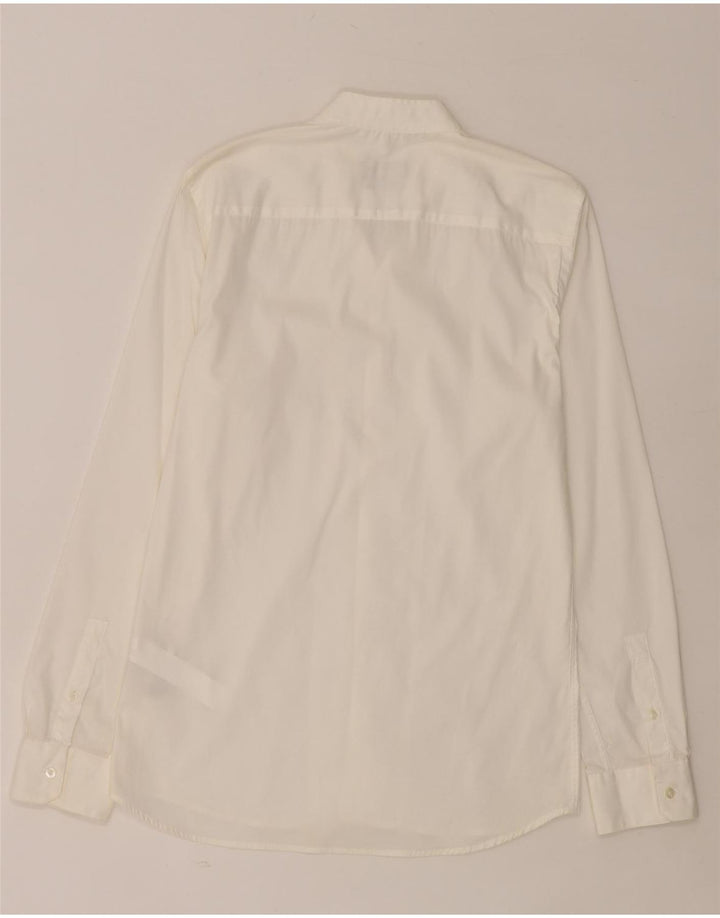 ZARA Herren Super Slim Fit Hemd mittelweiße Baumwolle
