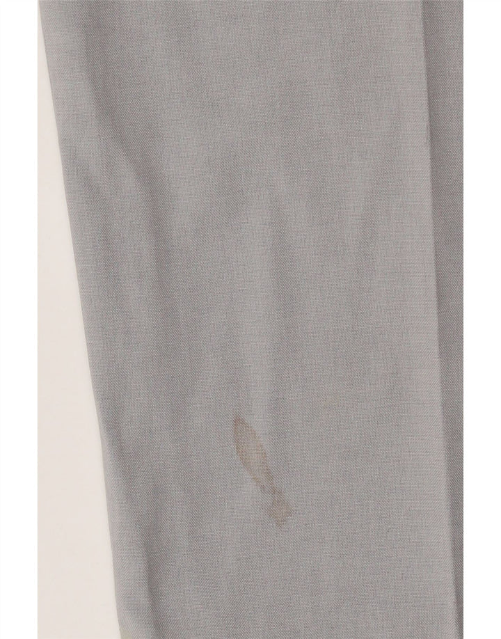 Farah Mens Straight Chino Trousers W42 L29 Grey Polyester