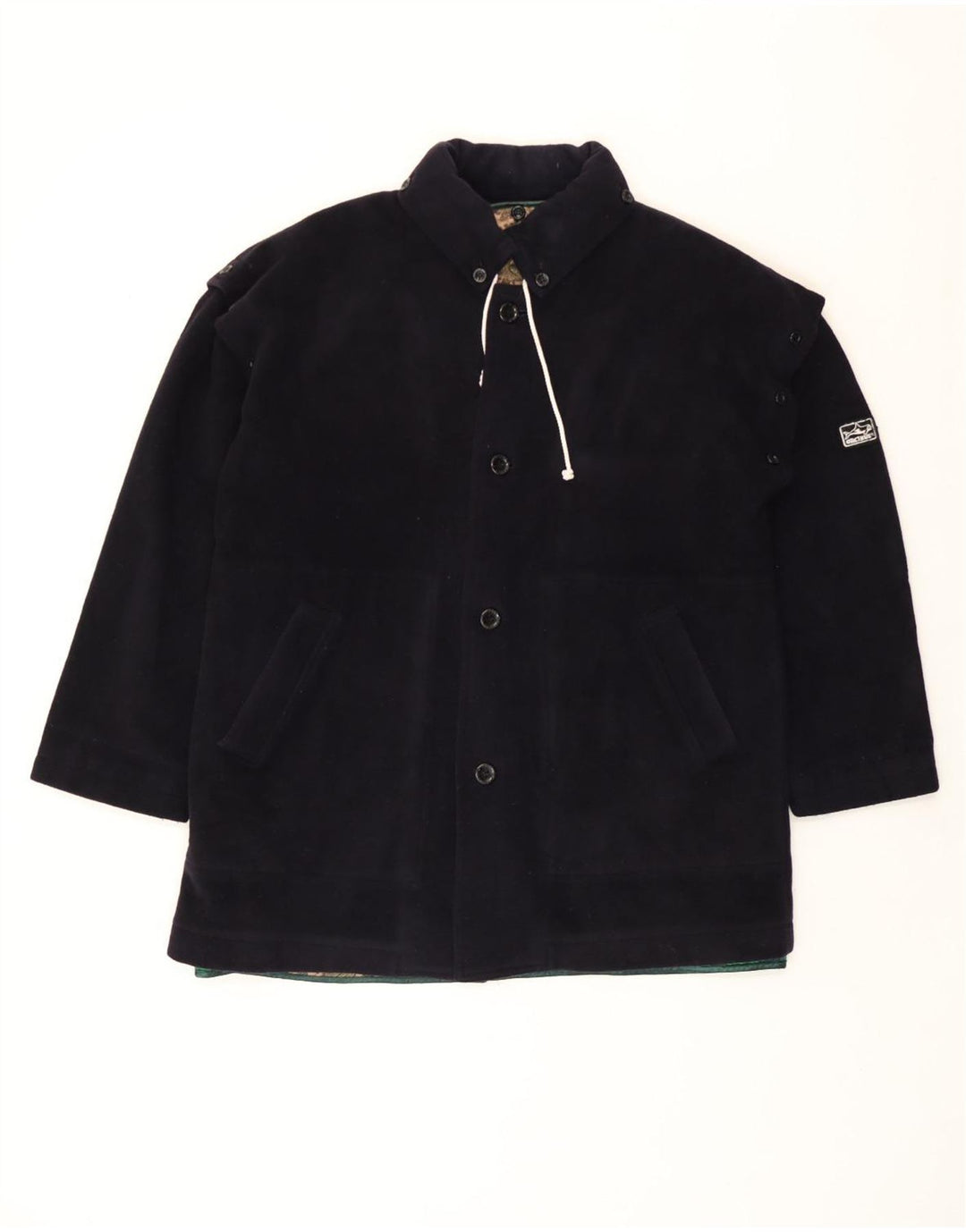 Orcinus Mens Windbreaker Jacket IT 50 Large Navy Blue Wool
