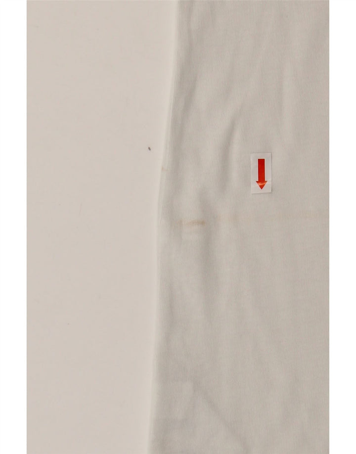 NIKE Mens T-Shirt Top Medium White Cotton