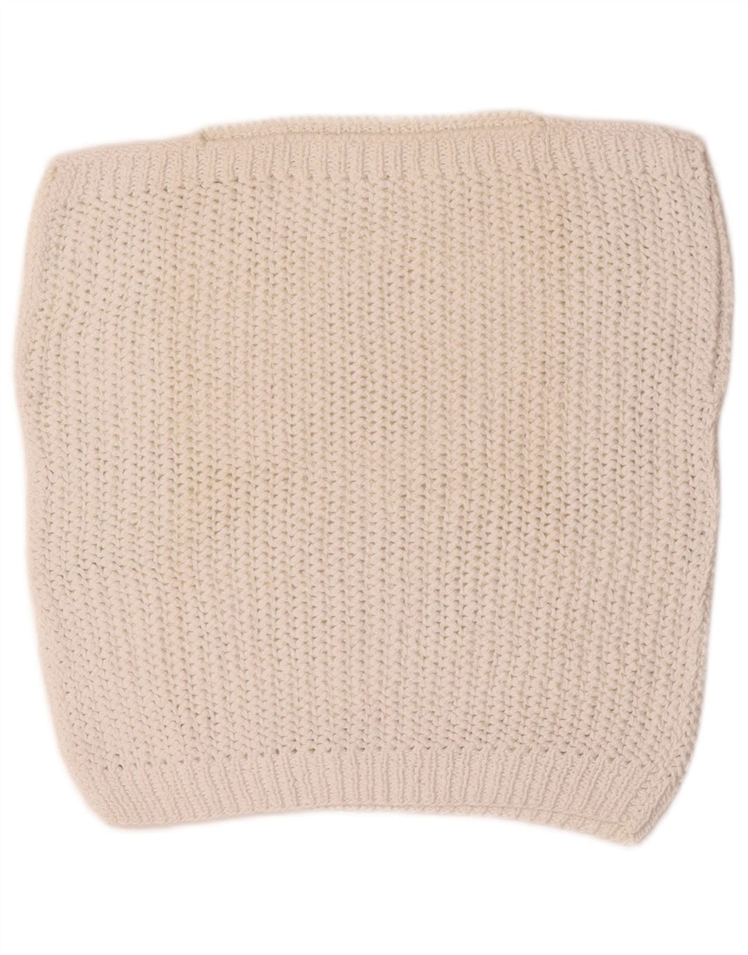 Vintage Womens Crop Crochet Vest Tank Top UK 12 Medium White