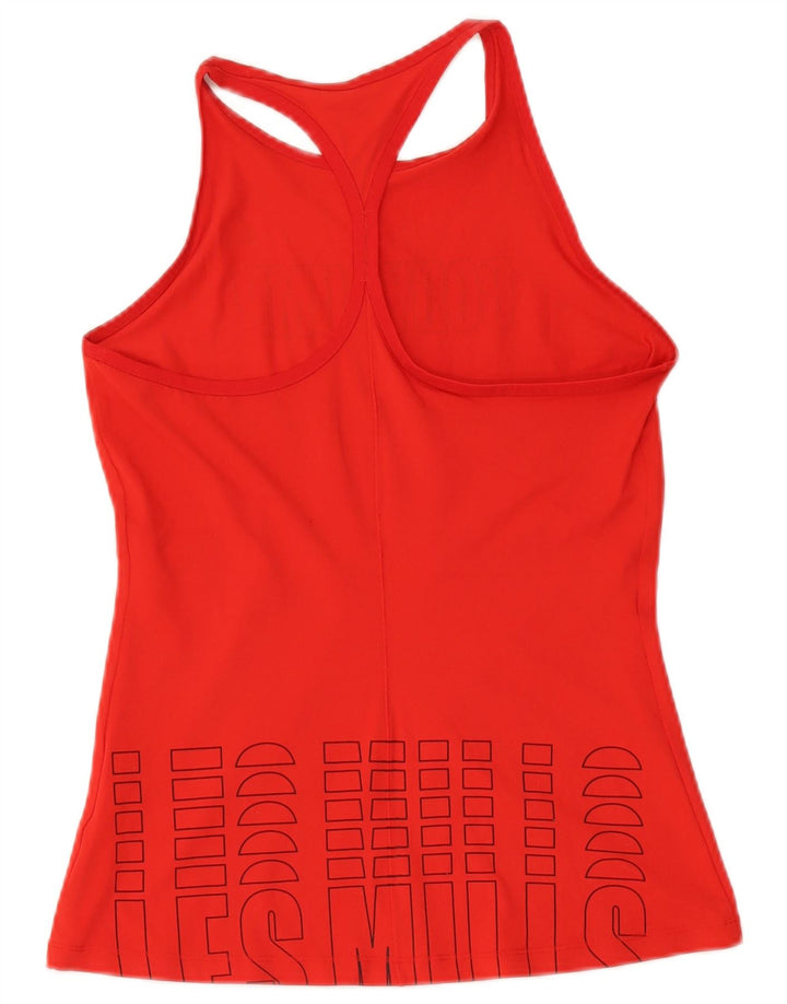 Reebok Womens Bodypump Grafisk Vest Top UK 12/14 Medium Rød Polyester