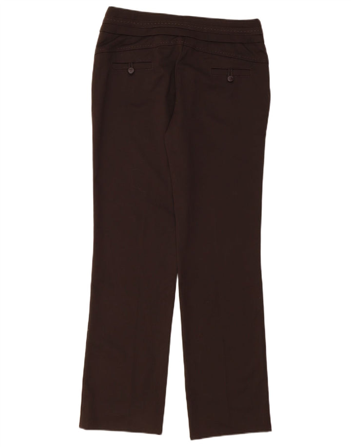 TRUSSARDI Womens Bootcut Casual Trousers IT 44 Medium W32 L31 Brown