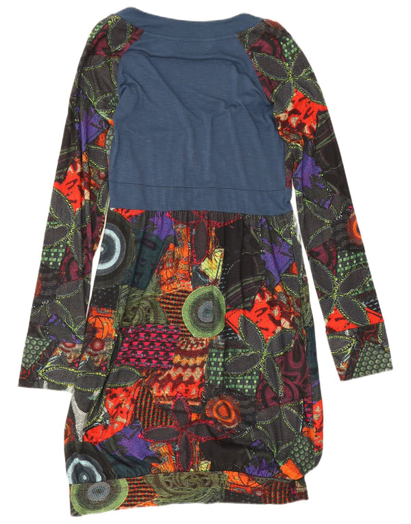 Desigual Γυναικείο Γραφικό Φόρεμα με θήκη UK 12 Medium πολύχρωμο γεωμετρικό