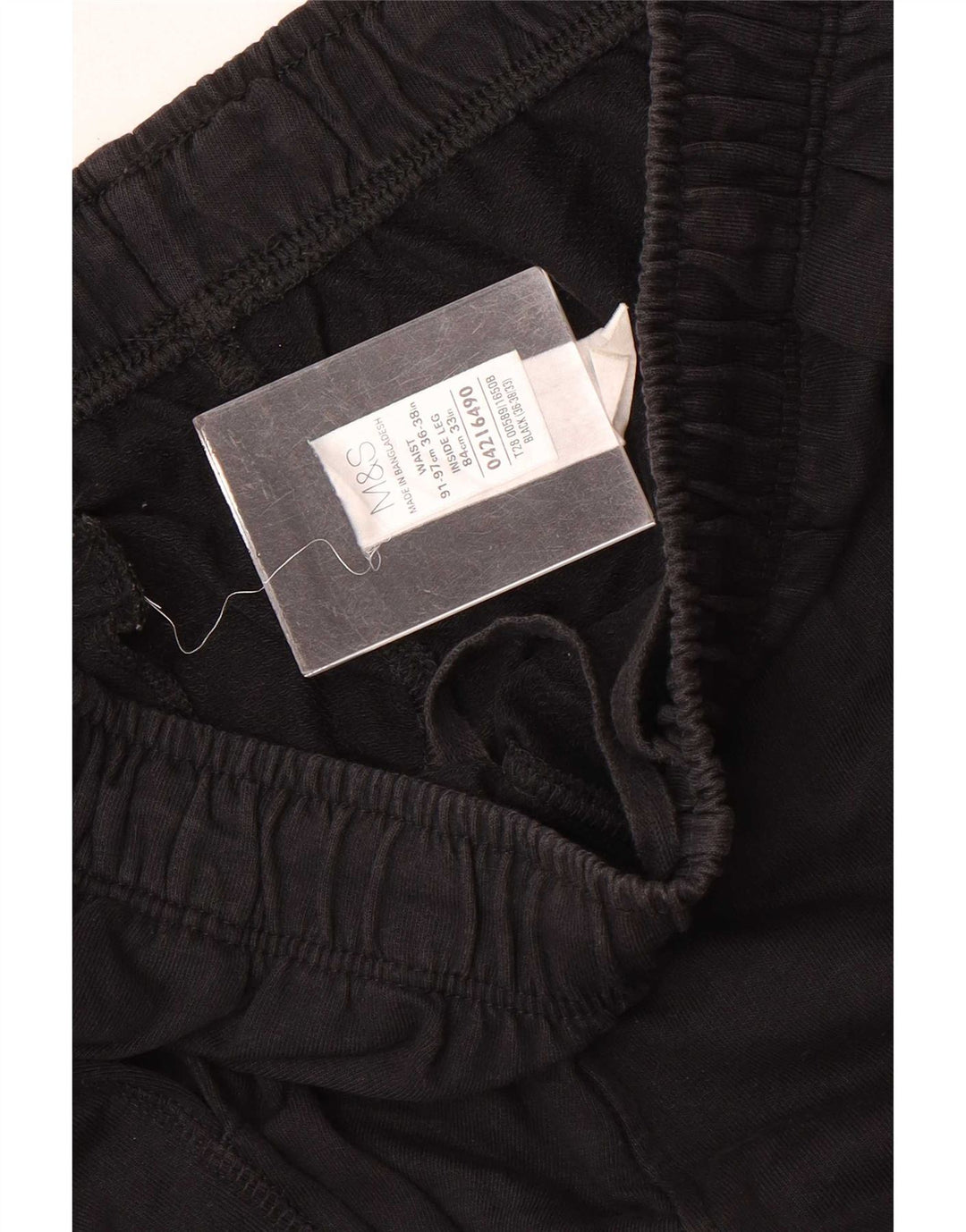 Marks & Spencer Mens Tracksuit Trousers Large Black Cotton