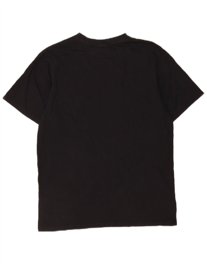 Ellesse Mens Graphic T-Shirt Top Medium Black Cotton