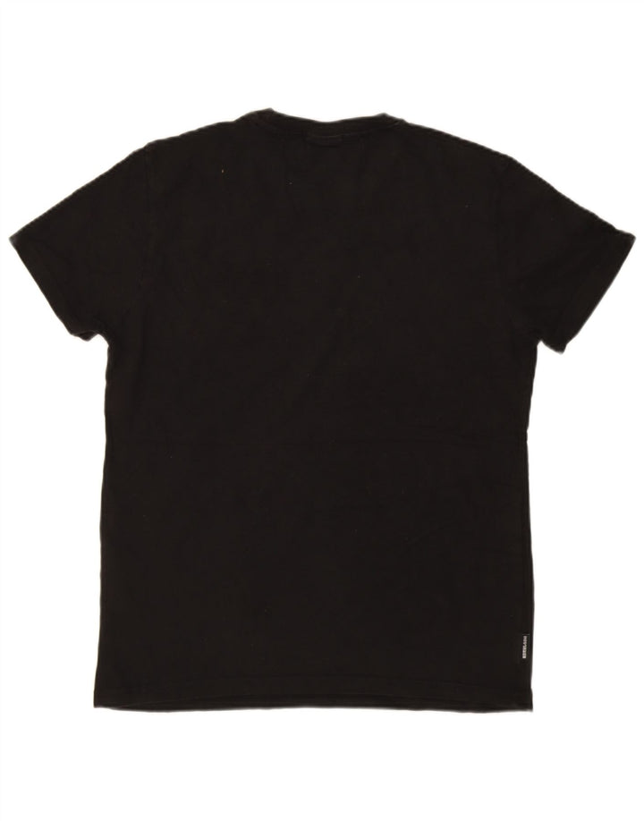Męski T-shirt Superdry, duży, czarny, poliester