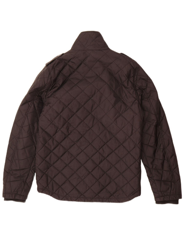 Jack & Jones Veste matelassée militaire pour homme UK 38 Medium Black Nylon