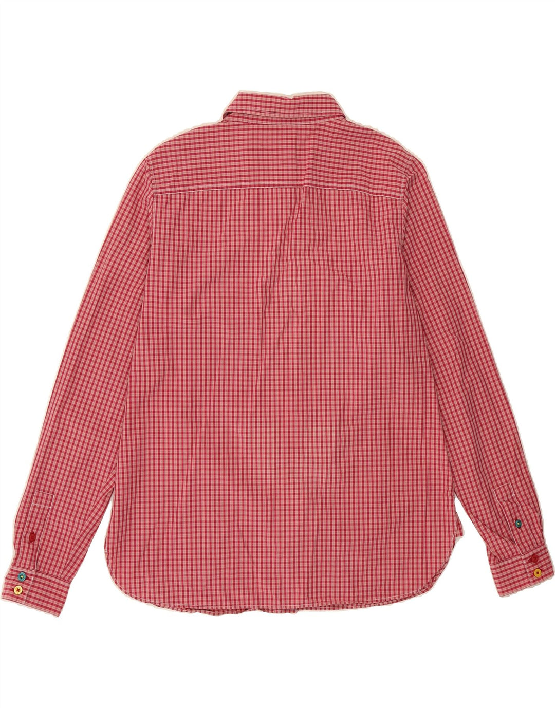TOM JOULE Womens Shirt UK 12 Medium Pink Gingham Vintage Tom Joule and Second-Hand Tom Joule from Messina Hembry 