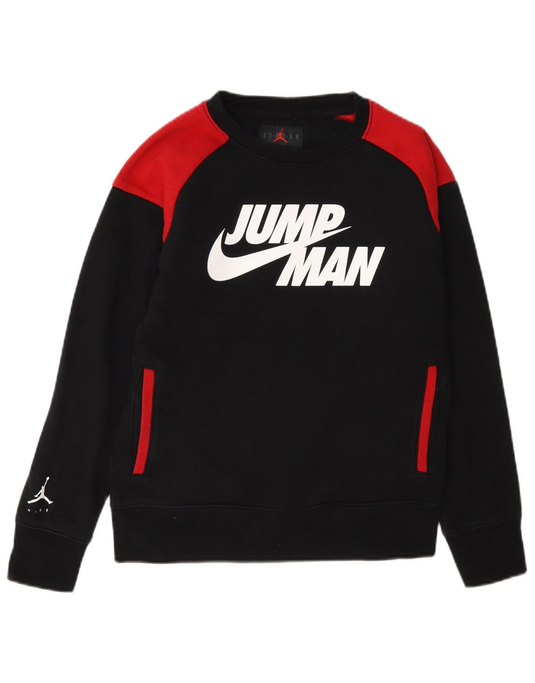 Jordan Boys Graphic Sweatshirt Jumper 10-11 Years Medium Black Colourblock