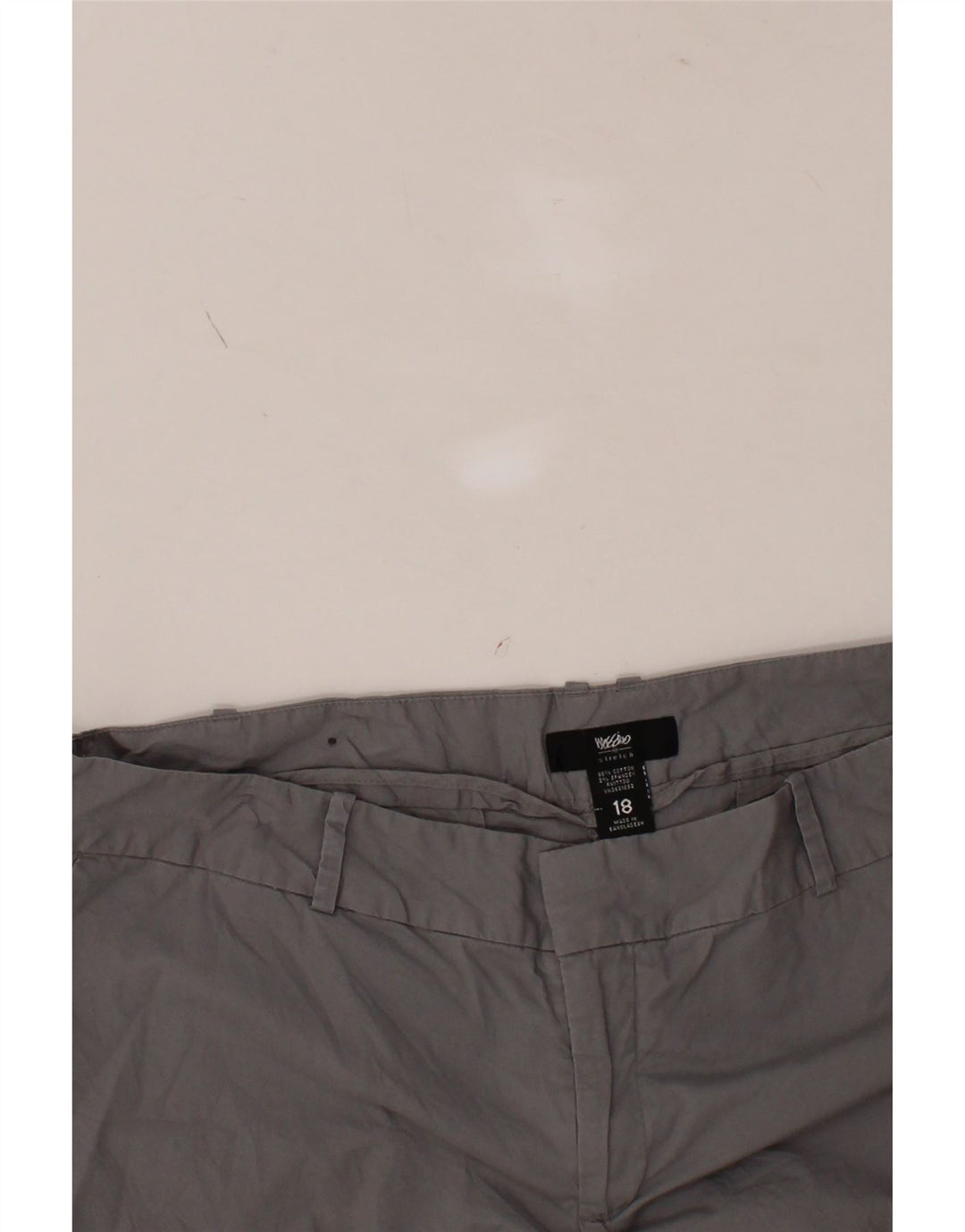 MOSSIMO Womens Hot Pants US 18 2XL W38 Grey Cotton Vintage Mossimo and Second-Hand Mossimo from Messina Hembry 