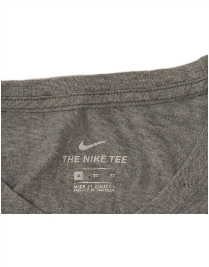 NIKE Mens Graphic T-Shirt Top XL Grey