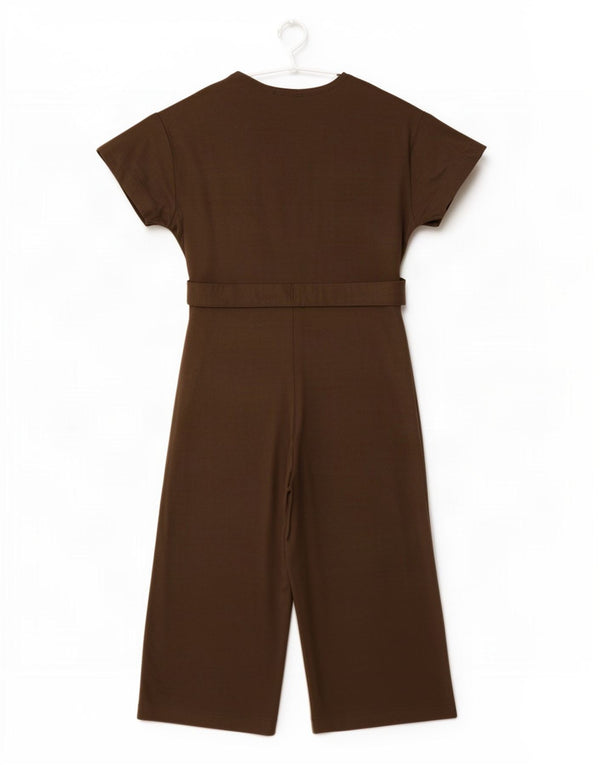Zara Womens Trafaluc Jumpsuit UK 12 Medium Khaki