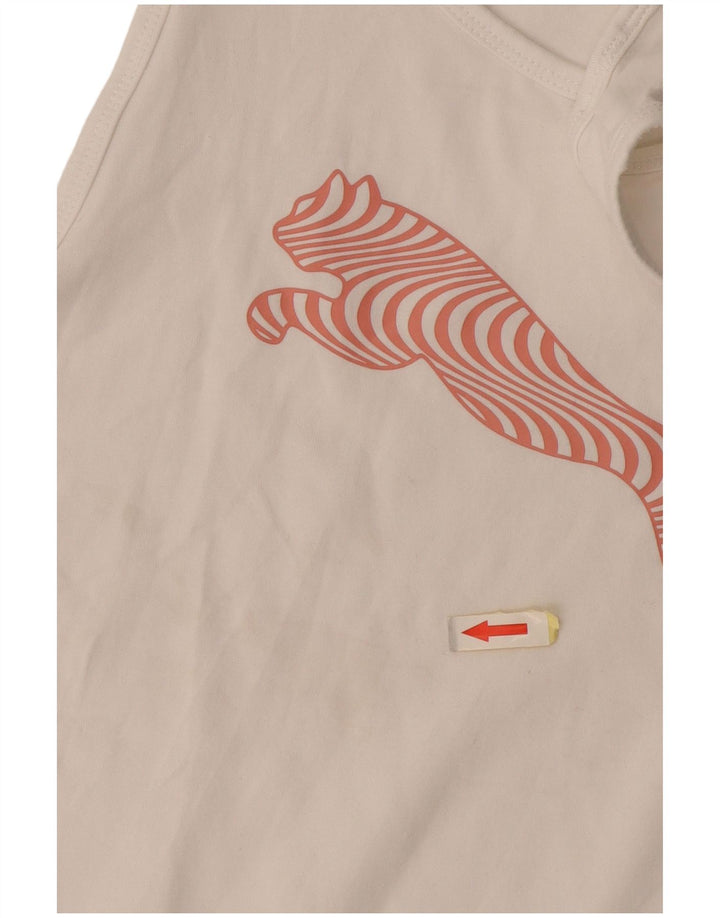 Puma Womens Graphic Vest Top UK 18 XL White