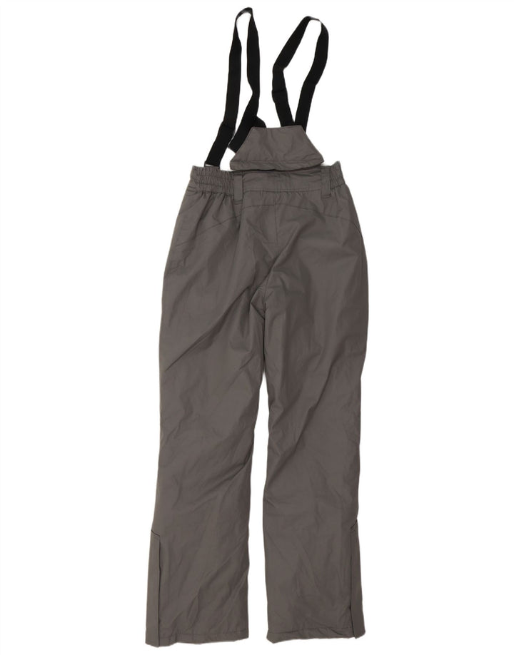 MOUNTAIN WAREHOUSE Womens Dungarees Ski Trousers UK 8 Small Grey Polyester