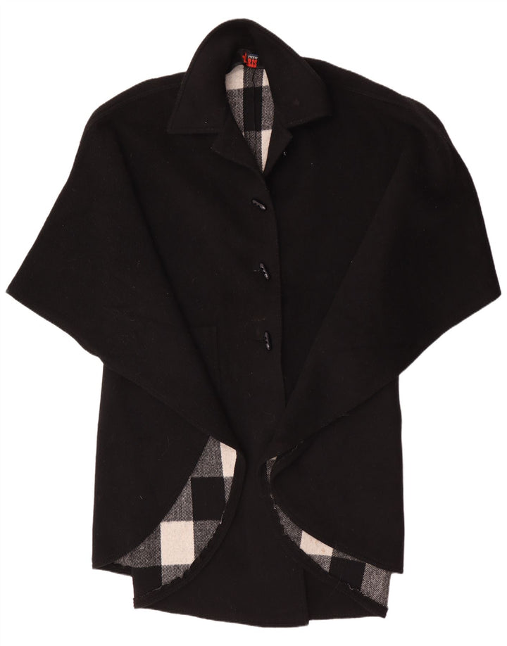 Althof Petit Paris Dame Poncho Frakke EU 38 Medium Sort Uld