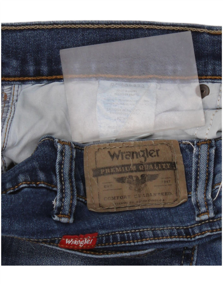 Wrangler Womens Straight Jeans 34 L32 Blue Cotton
