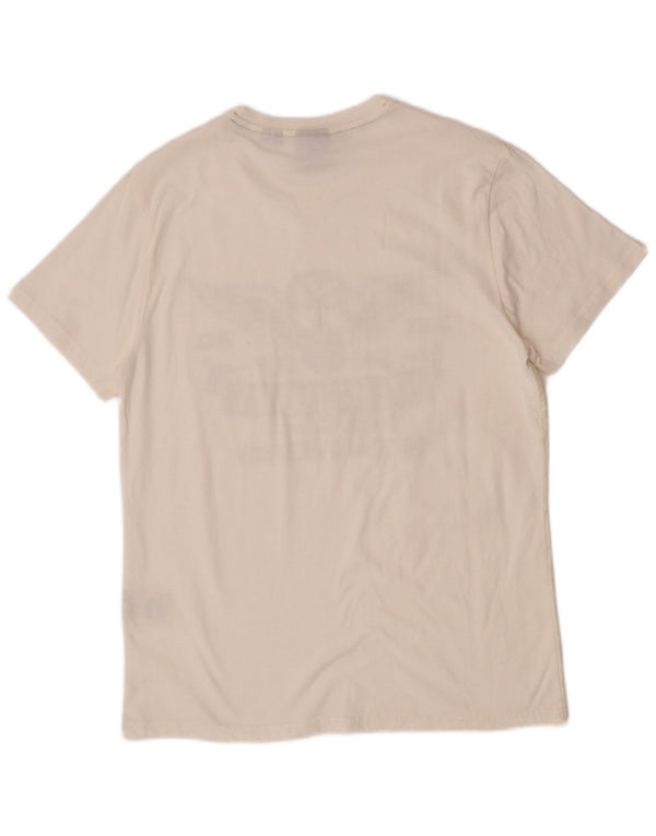 Superdry Herren Grafik-T-Shirt-Oberteil XL aus weißer Baumwolle