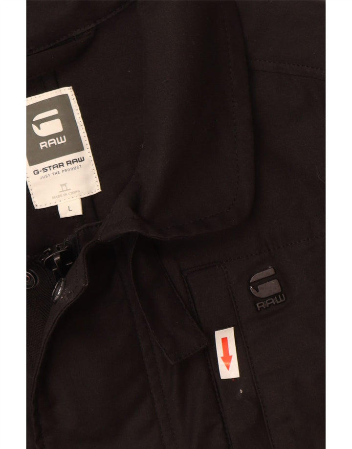 G-Star Herre Utility Jacket UK 40 Large Black Cotton