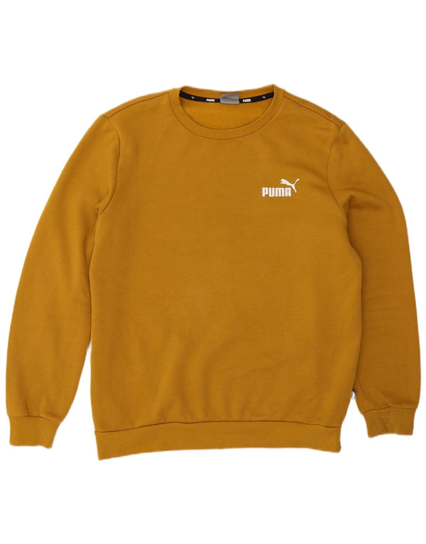 Puma Herre sweatshirt Jumper Medium Gul Bomuld