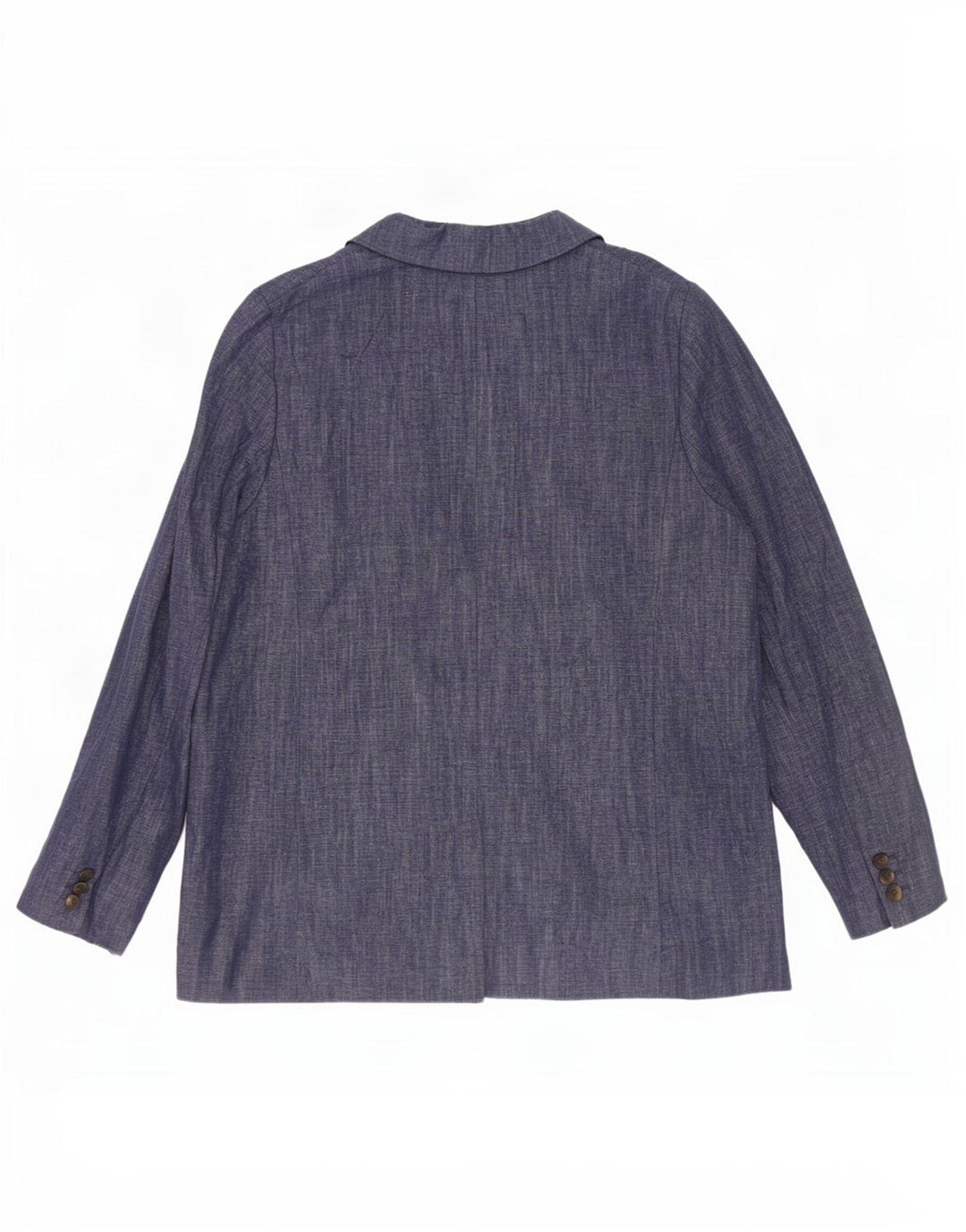 Marks & Spencer Damen-Blazerjacke mit 2 Knöpfen, UK 16, Größe L, Marineblau, Baumwolle