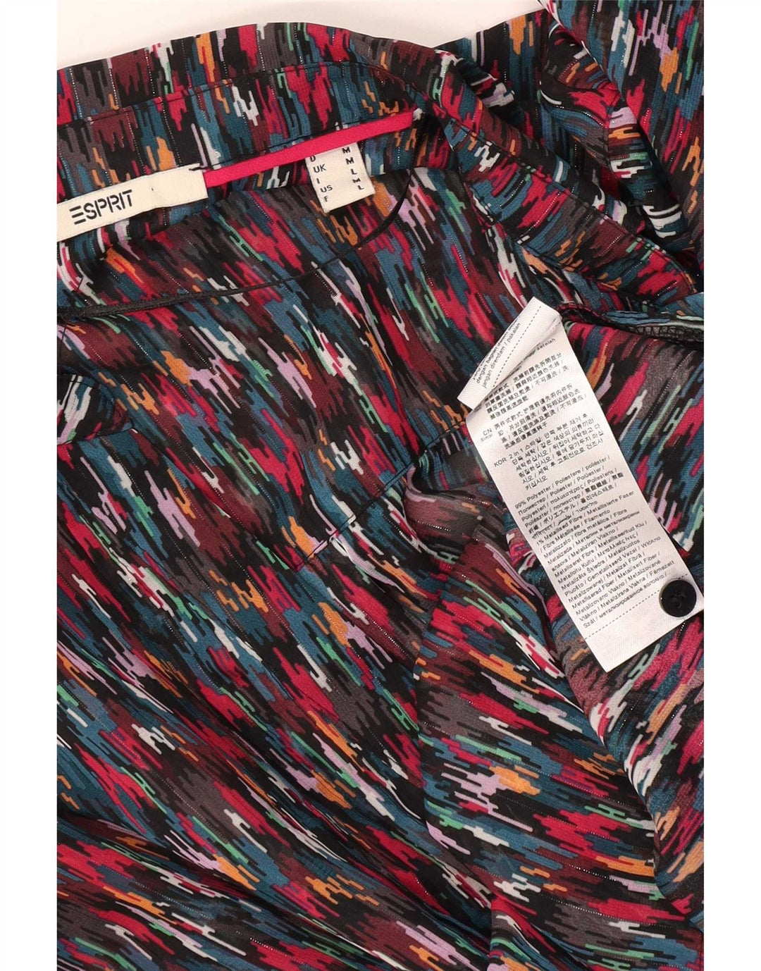 Esprit Chemise pull femme UK 44 Medium Multicolore Géométrique Polyester