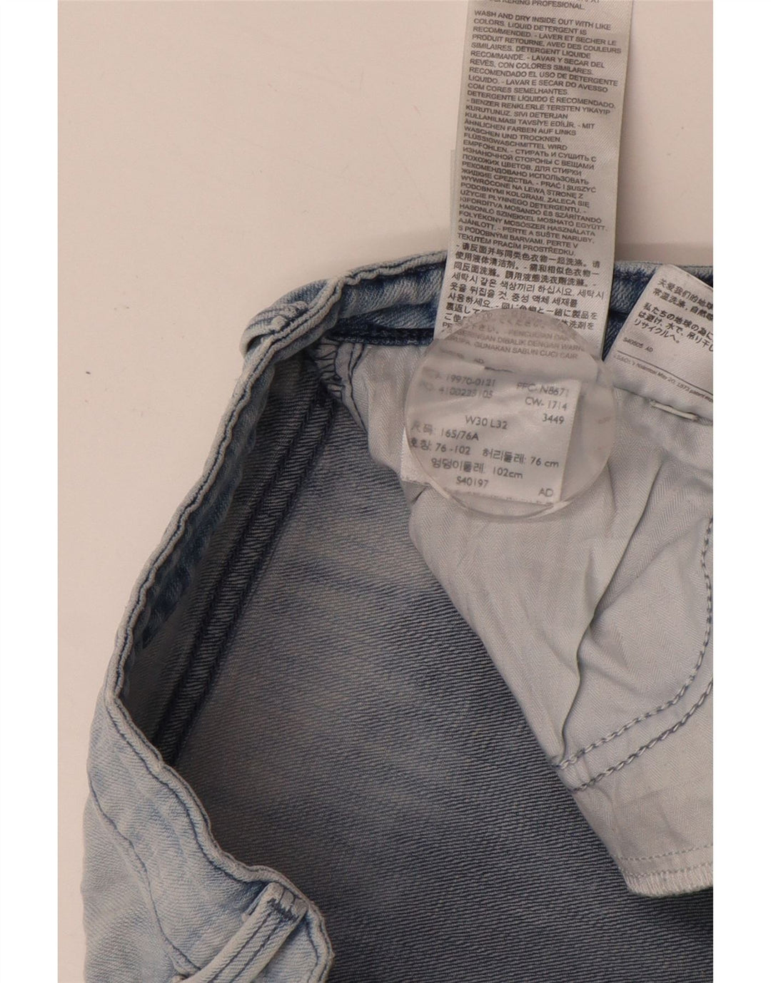 Jeans slim da donna LEVI'S W30 L30 cotone blu