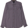 Ted Baker Herreskjorte str. 4 Large Blue Pinstripe Cotton