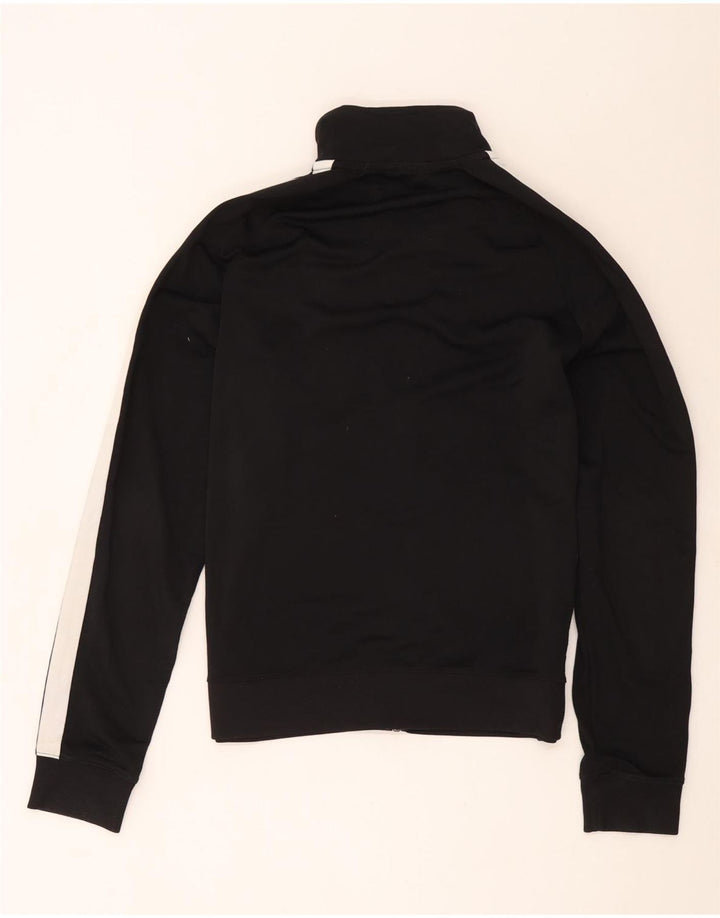 Nike Womens Tracksuit Top Jacket UK 14 Medium Black Colourblock Polyester