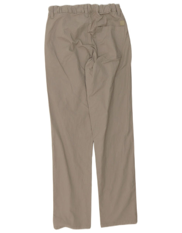 Benetton Pantalon Chino Droit Garçon 9-10 ans Large Gris Coton