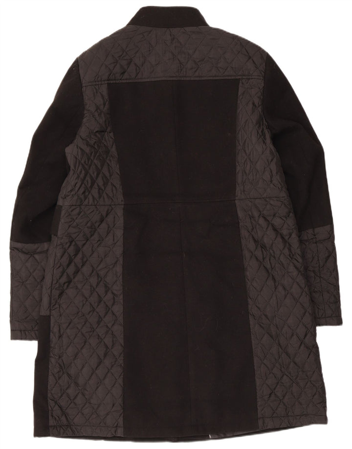 Soprabito trapuntato da donna Marks & Spencer UK 16 grande poliestere nero