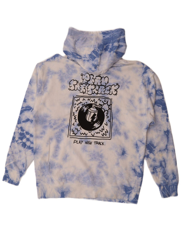 Zara drenge grafisk hættetrøje 13-14 år Blue Tie Dye Bomuld