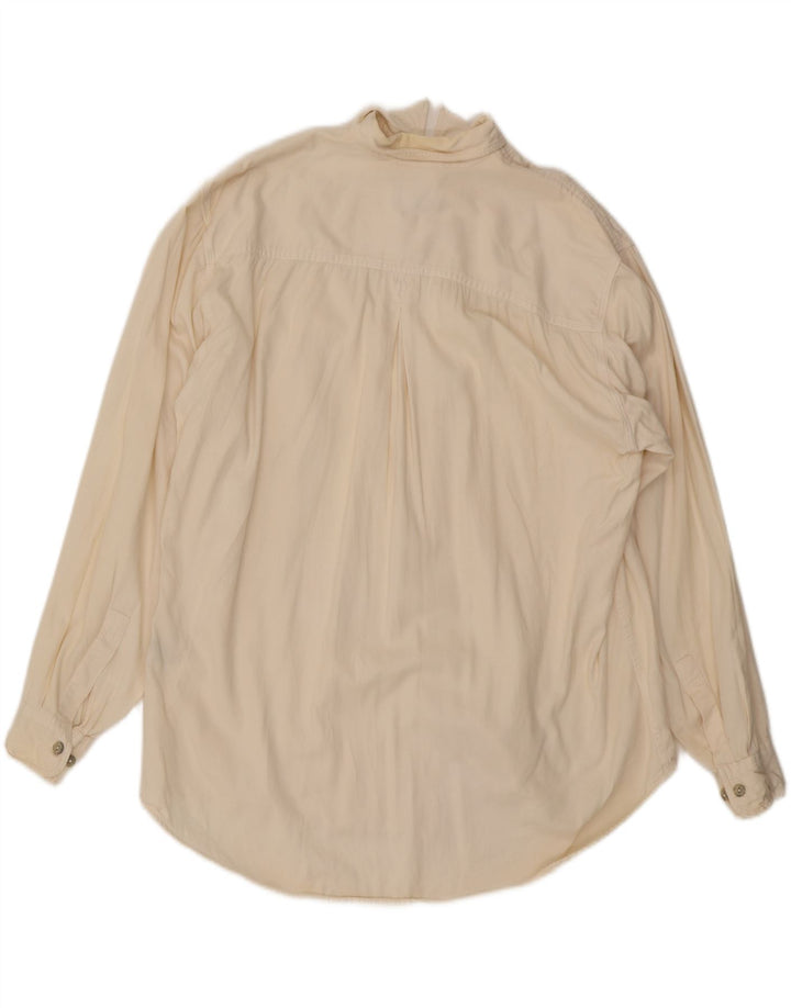 JINGLERS Mens Shirt Large Off White Cotton
