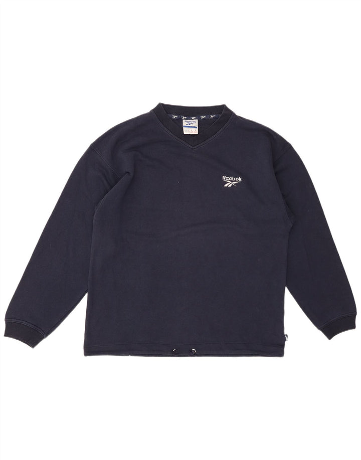 REEBOK Sweatshirt til mænd, lille marineblå bomuld