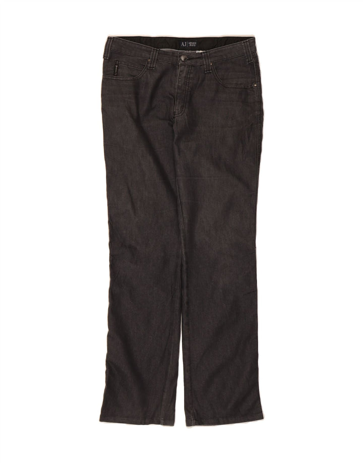 ARMANI Womens Straight Jeans W32 L31 Grey Cotton Vintage Armani and Second-Hand Armani from Messina Hembry 