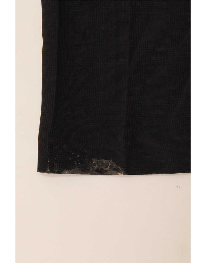 Marks & Spencer Mens Straight Suit Trousers W36 L33 Black Polyester