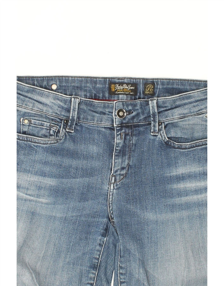 REPLAY Womens Slim Jeans W30 L33 Blue Vintage Replay and Second-Hand Replay from Messina Hembry 