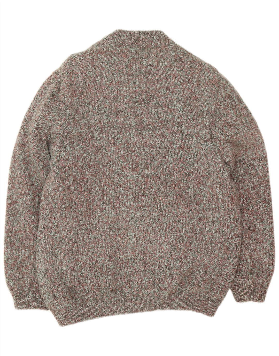 Vintage Herren-Cardigan-Pullover, groß, mehrfarbig, gefleckt