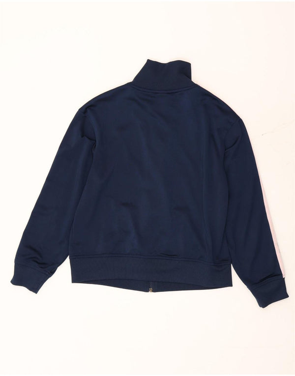 Giacca da tuta da donna Adidas UK 14 Medium Blu Navy Poliestere