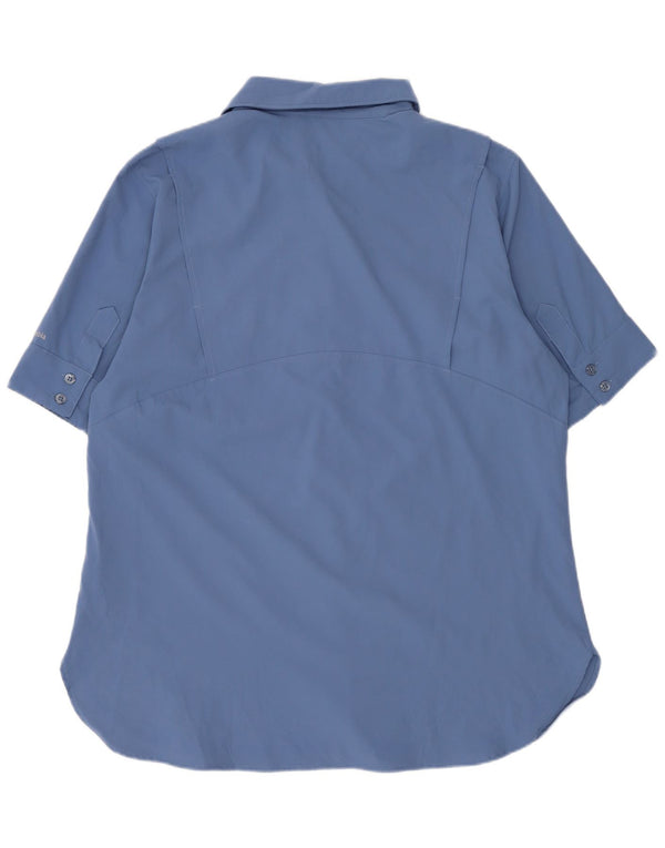Camicia a maniche corte da donna Columbia UK 14 Poliestere blu medio