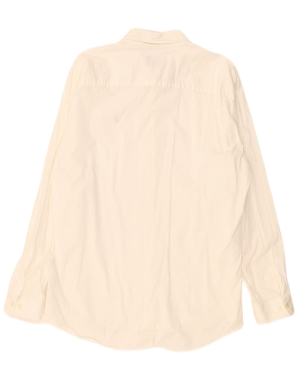 Ανδρικό πουκάμισο Marlboro Classics Slim Fit 2XL από λευκό βαμβακερό
