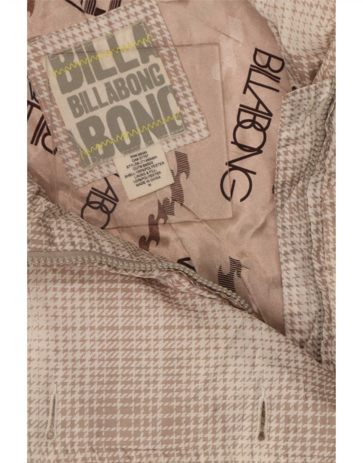 Billabong Abrigo acolchado para mujer UK 40 Mediano Pata de gallo multicolor