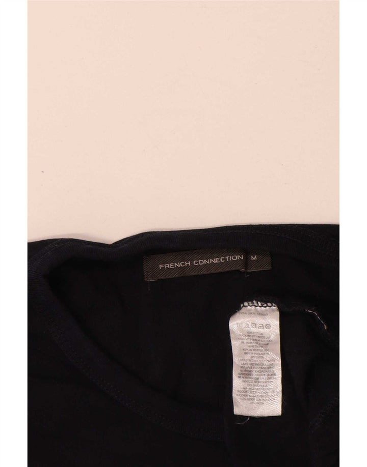 French Connection Mens T-Shirt Top Medium Navy Blue Cotton
