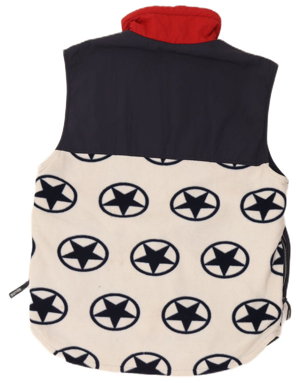 Gilet pentru bărbați Samas Fleece UK 38 Medium White Geometric