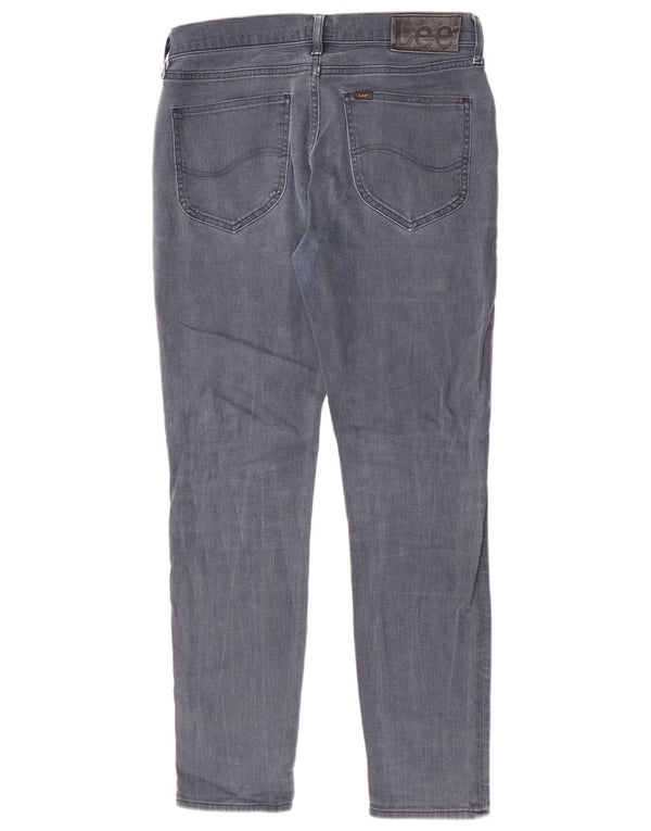 Lee Womens Tapered Slim Jeans W31 L30 Azul Algodão